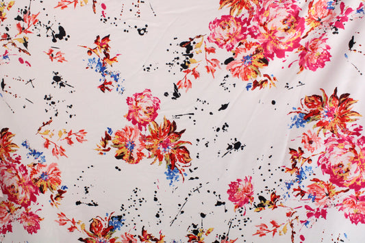 Red Abstract Floral