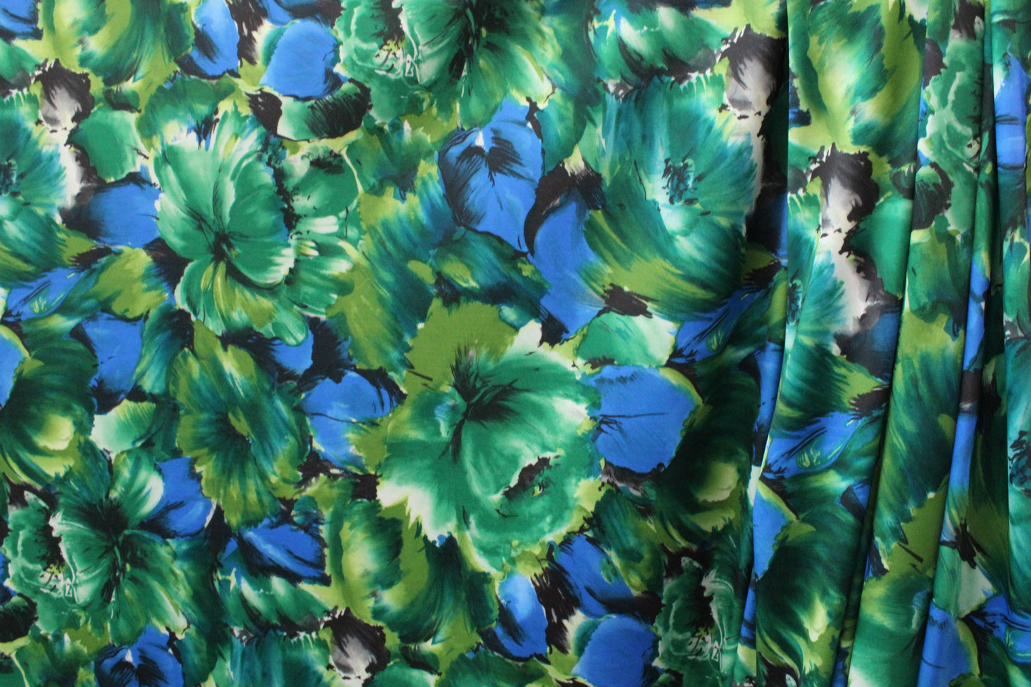 Blue and Green Floral