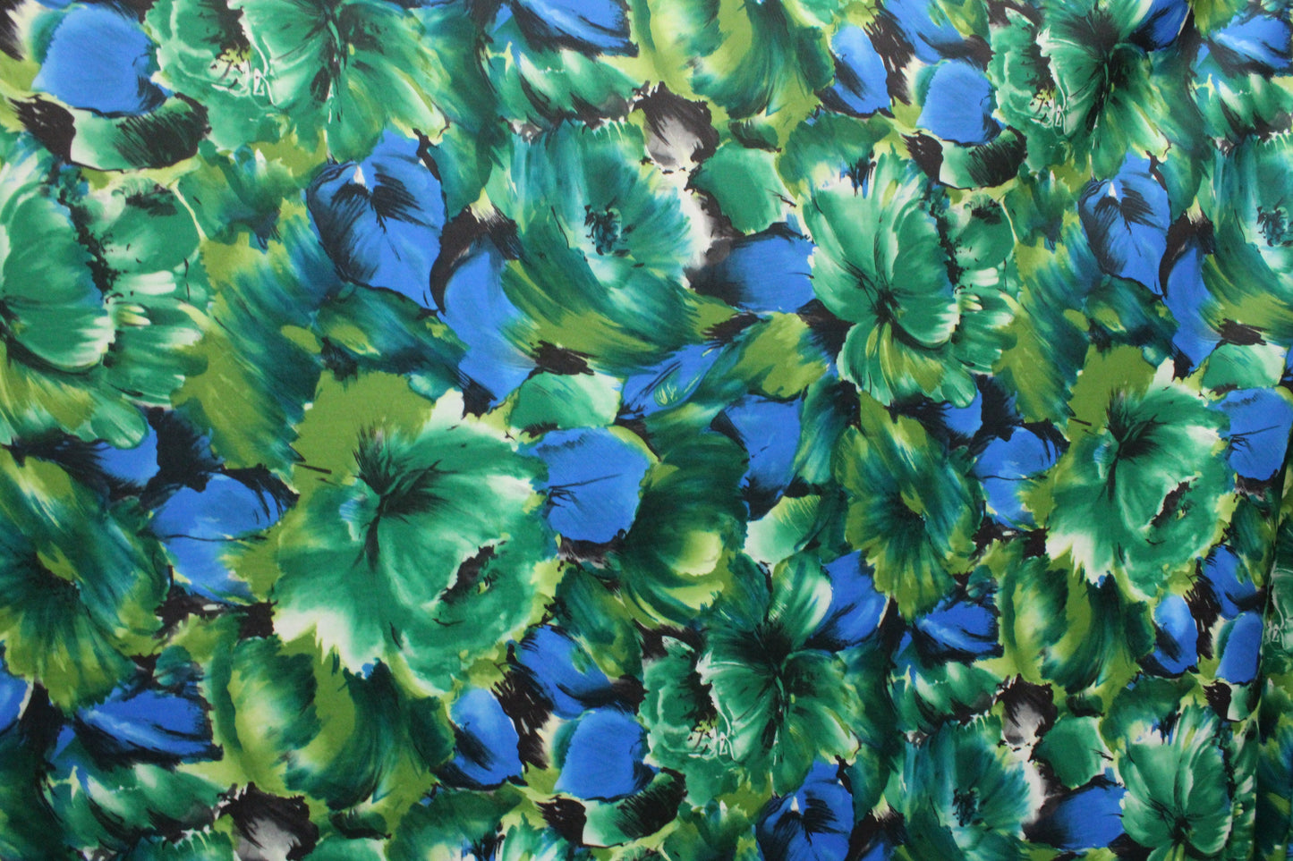 Blue and Green Floral