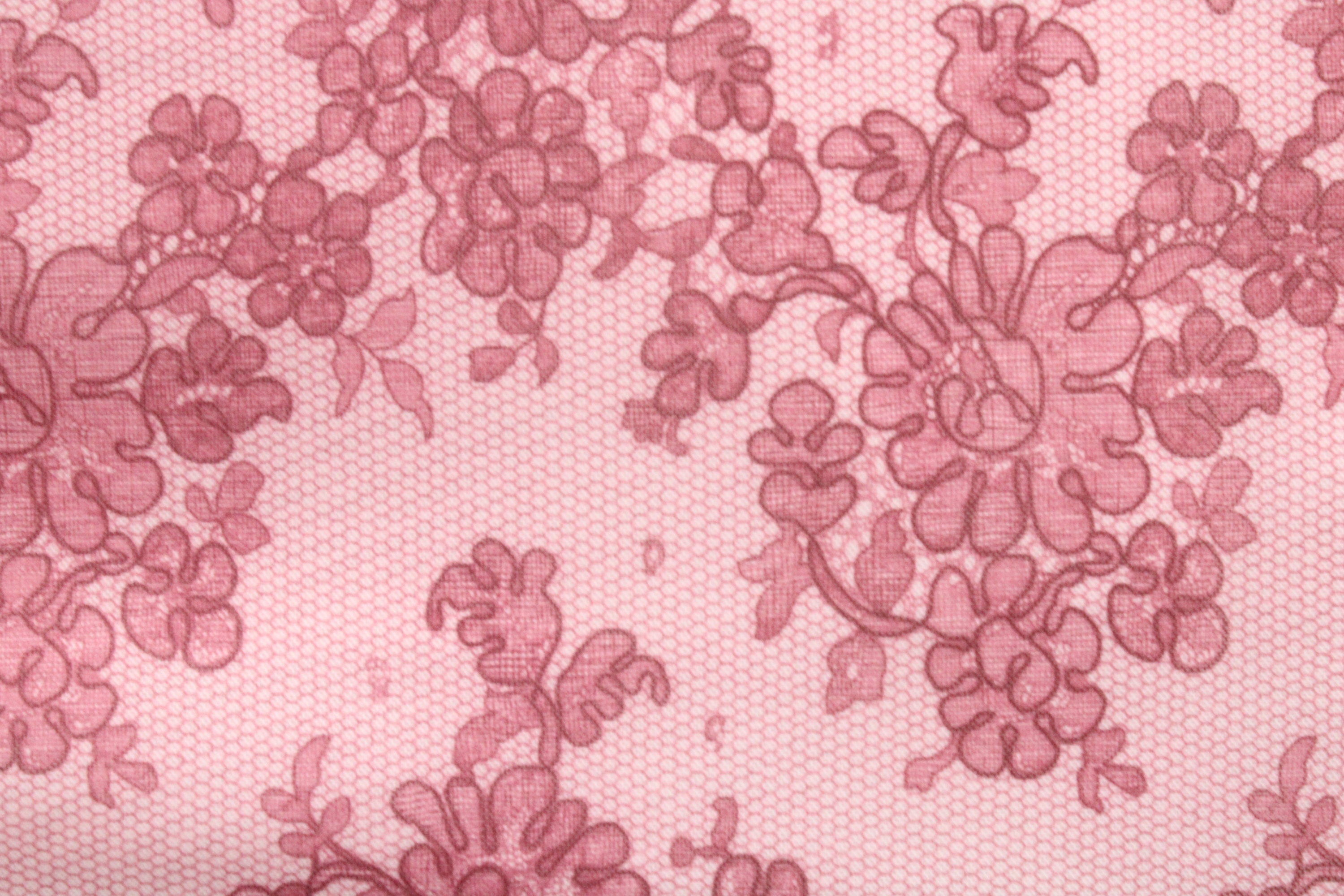 Pink Lace Printed Mesh – Shavali Fabric