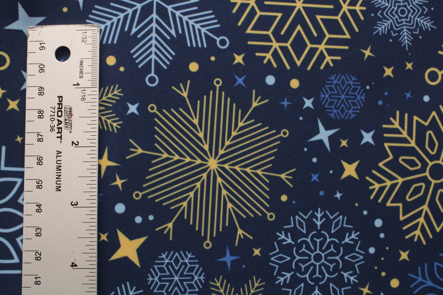 Blue and Gold Snowflakes